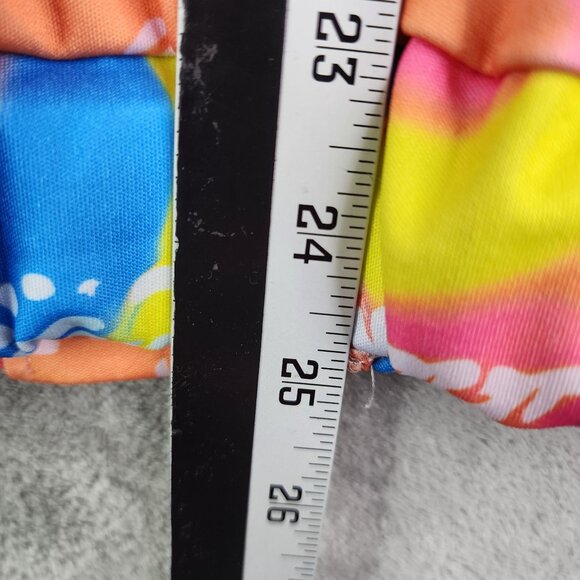 Mens Colorful Ken Costume Vest Jacket Full Zip Retro Sleeveless Disco Size S - Picture 9 of 10